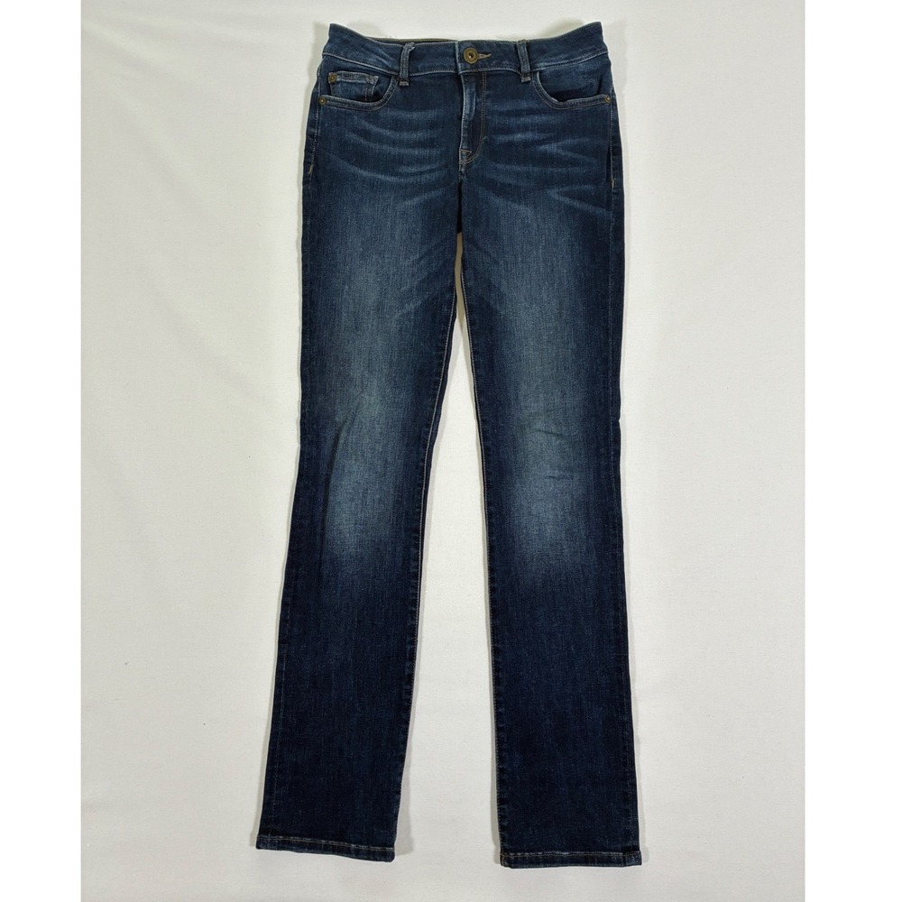 DL1961 Mara Straight Leg Jeans Dark Wash Mid Rise Denim Size 26